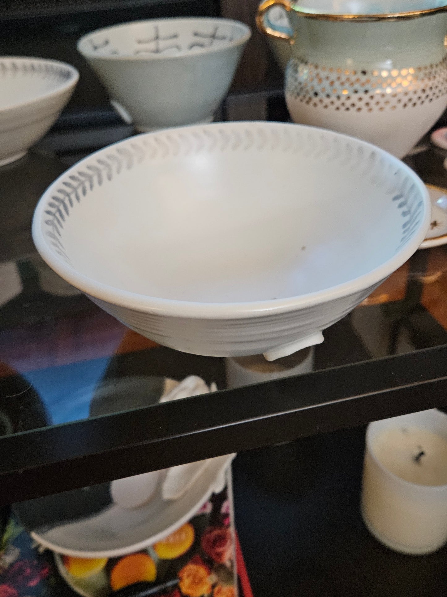 White Bowl - Inner Blue Ring